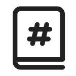 Book Number SVG Icon